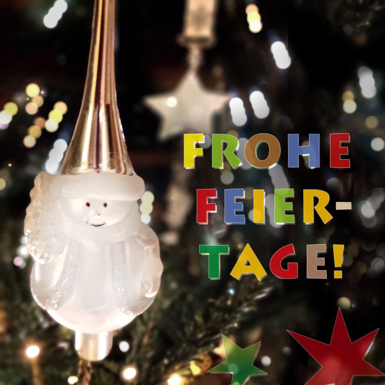 Euch allen ein frohes Fest und ein gutes, gesundes Jahr 2026!