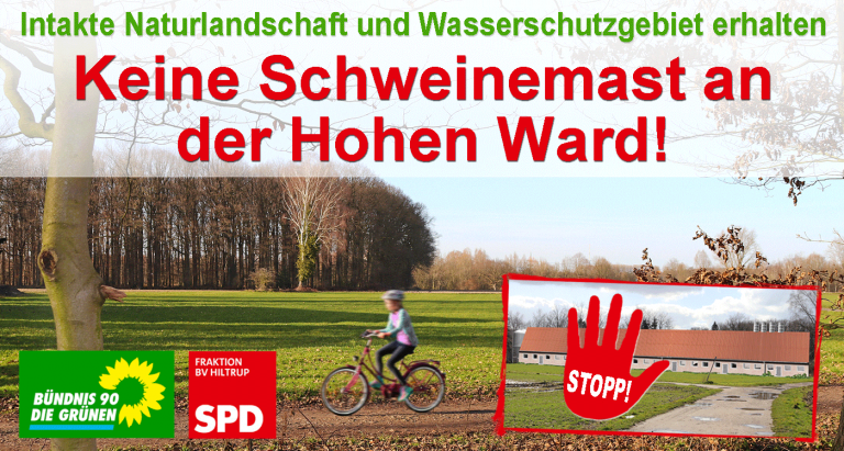 Online-Petition: Landschaft, Klima und Anwohner*innen schützen – Schweinemastbetrieb an der Hohen Ward verhindern