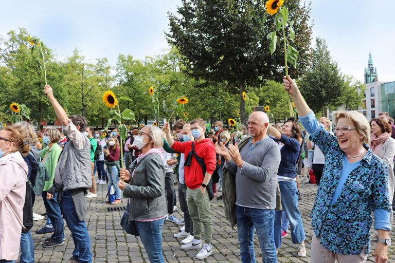 Robert Habeck auf dem Domplatz