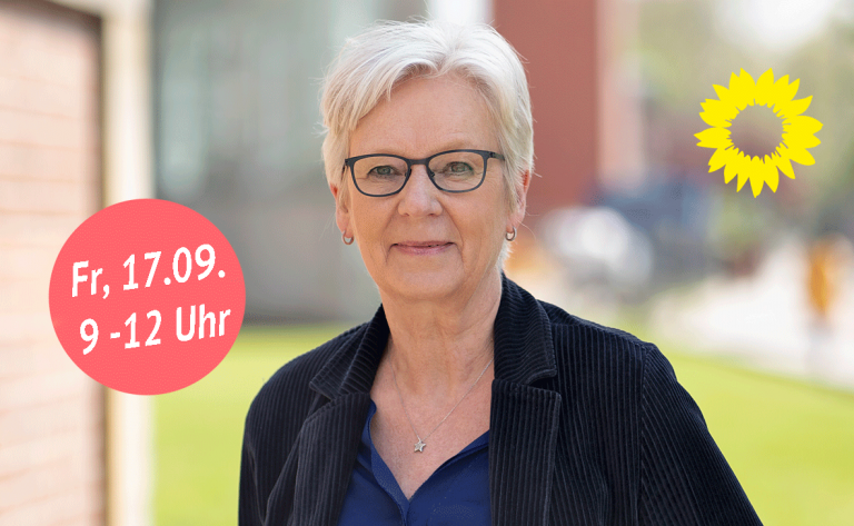 Fr. 17.09.2021 – Maria Klein-Schmeink auf dem Wochenmarkt in Hiltrup