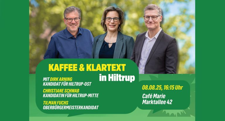Kaffee & Klartext am 8.8.25 im Café Marie auf der Marktallee