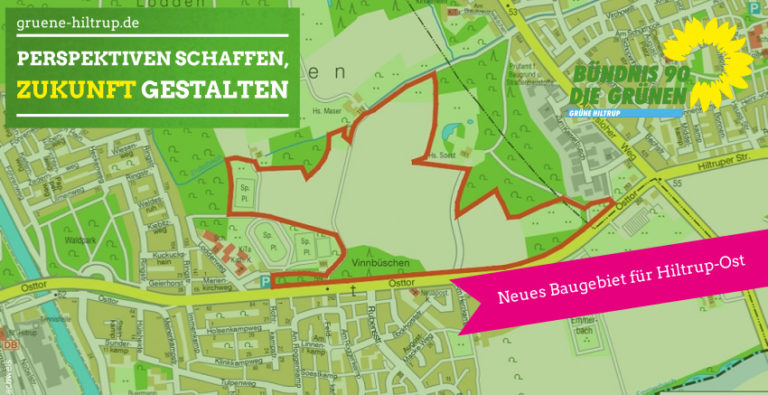 GRÜNE begrüßen Baugebiet in Hiltrup-Ost und bekräftigen Kritik