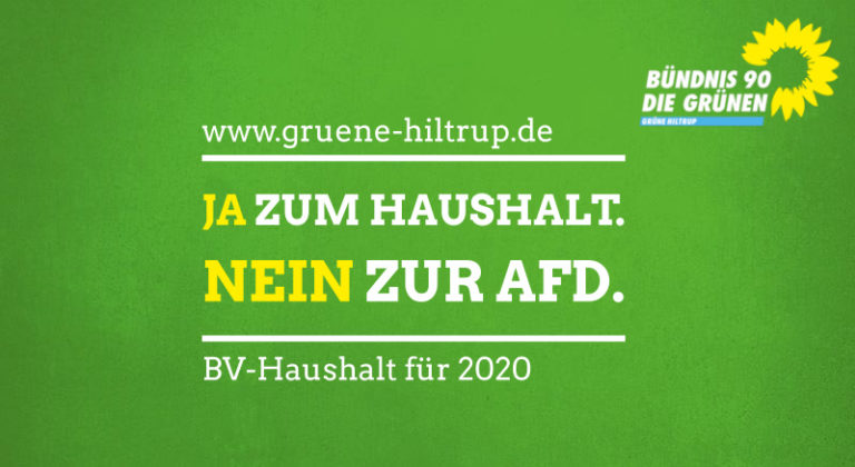 GRÜNE: Ja zum anstehenden BV-Haushalt